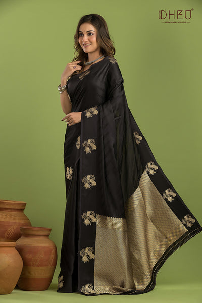 Designer Mashru Benarasi Silk Saree