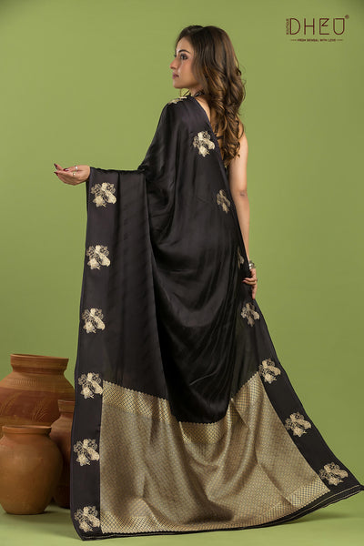 Designer Mashru Benarasi Silk Saree