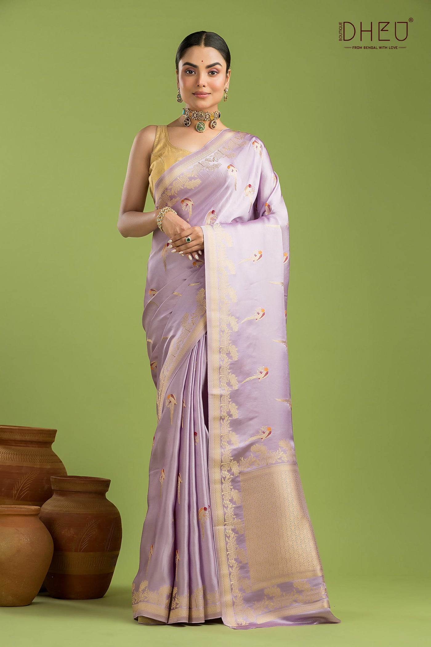 Designer Mashru Benarasi Silk Saree
