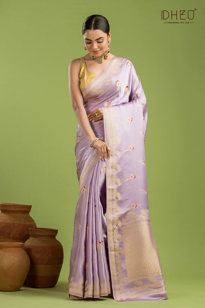 Designer Mashru Benarasi Silk Saree