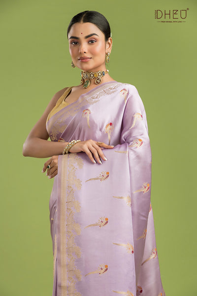 Designer Mashru Benarasi Silk Saree