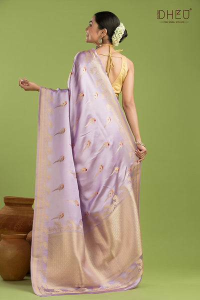 Designer Mashru Benarasi Silk Saree