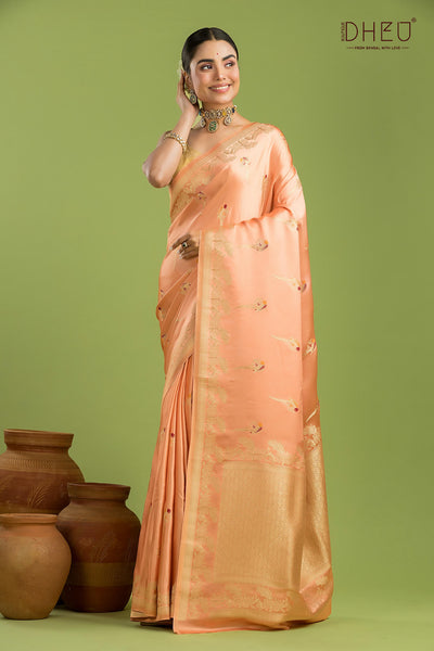 Designer Mashru Benarasi Silk Saree