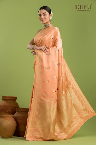 Designer Mashru Benarasi Silk Saree