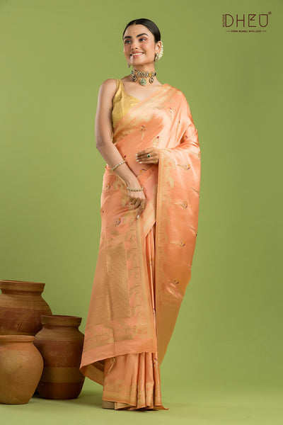 Designer Mashru Benarasi Silk Saree