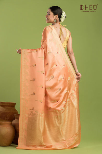 Designer Mashru Benarasi Silk Saree