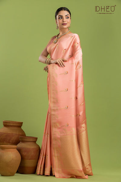 Designer Mashru Benarasi Silk Saree