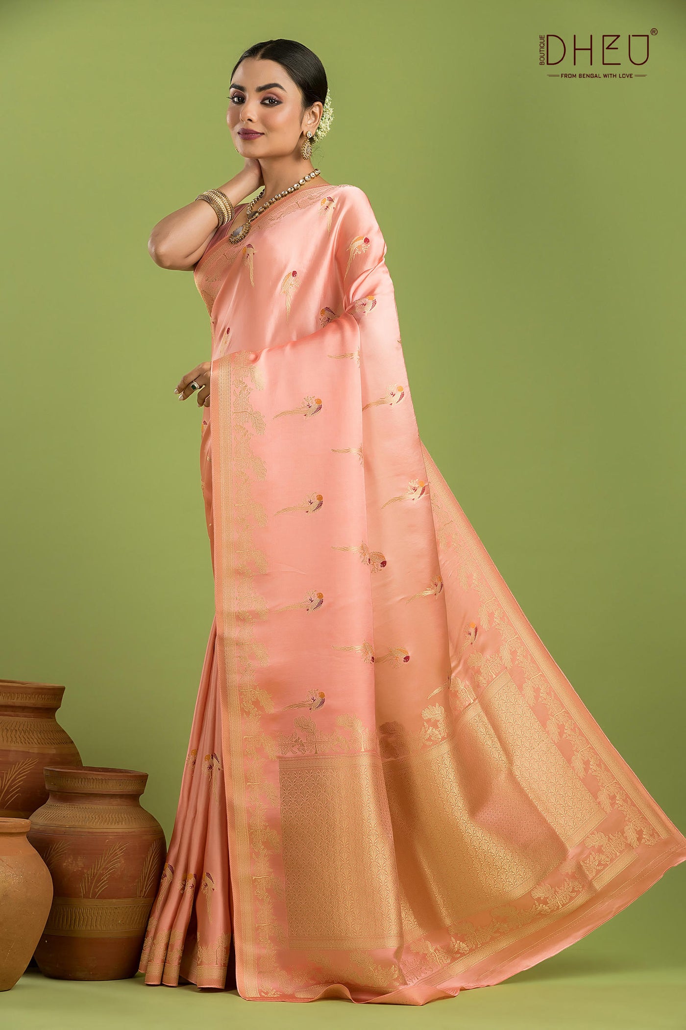 Designer Mashru Benarasi Silk Saree