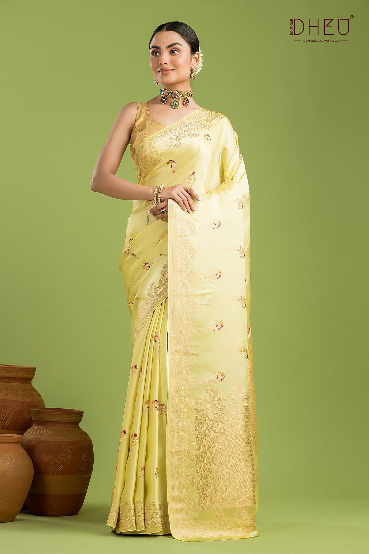 Designer Mashru Benarasi Silk Saree