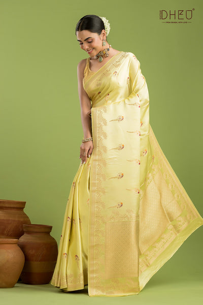 Designer Mashru Benarasi Silk Saree