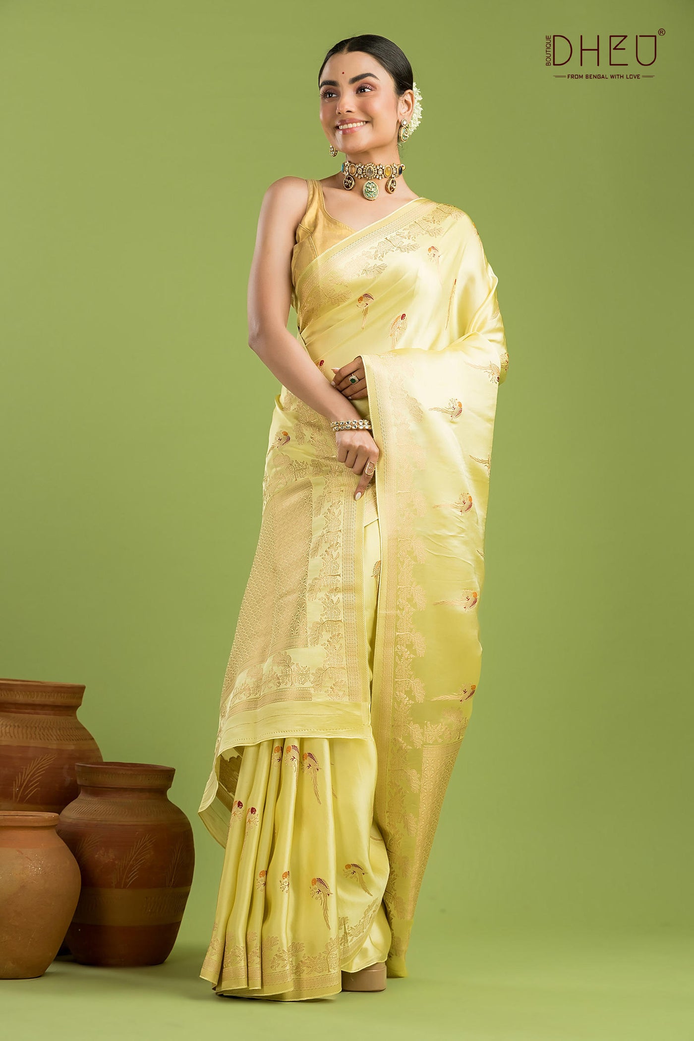 Designer Mashru Benarasi Silk Saree