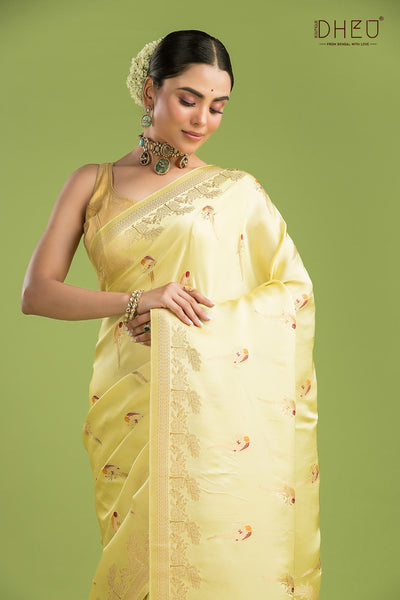 Designer Mashru Benarasi Silk Saree