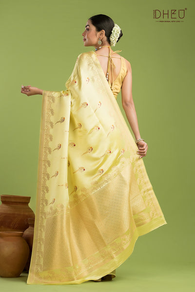 Designer Mashru Benarasi Silk Saree