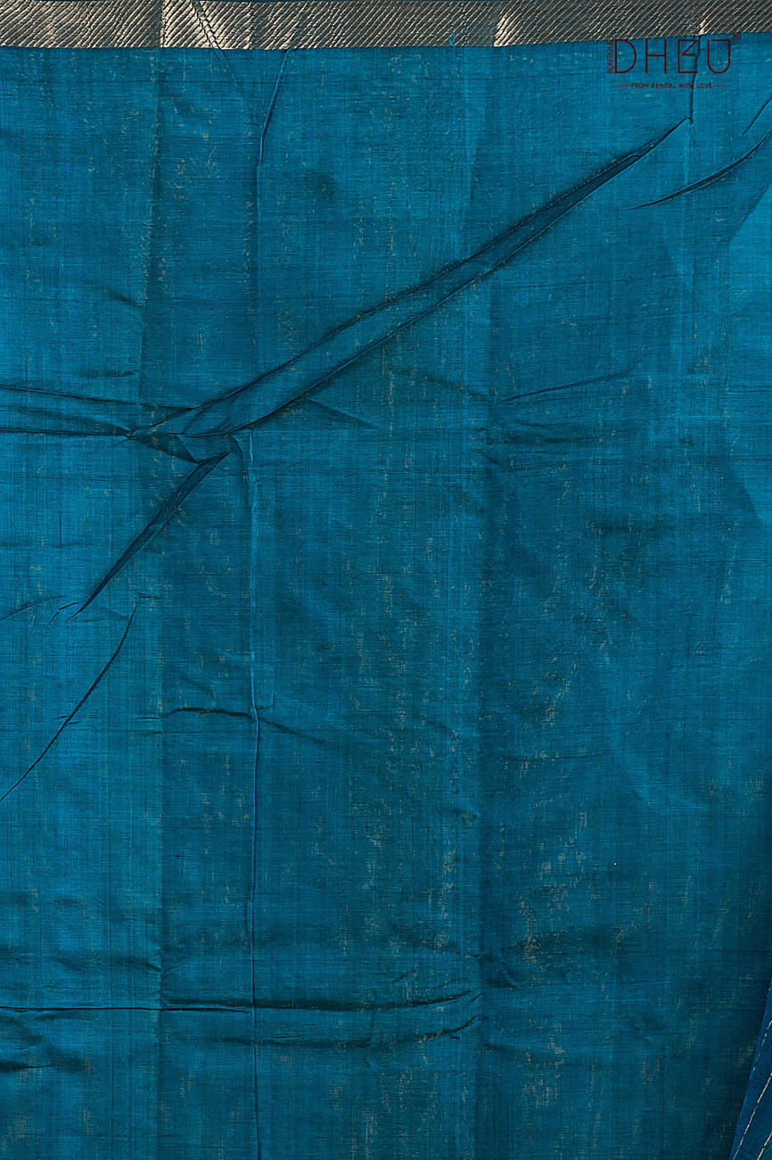 Pure Silk Ikkat Par Mangalagiri Saree (Silk Mark Certified)