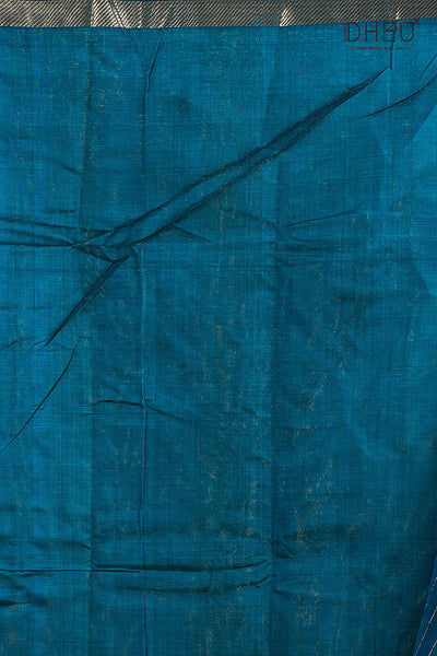 Pure Silk Ikkat Par Mangalagiri Saree (Silk Mark Certified)