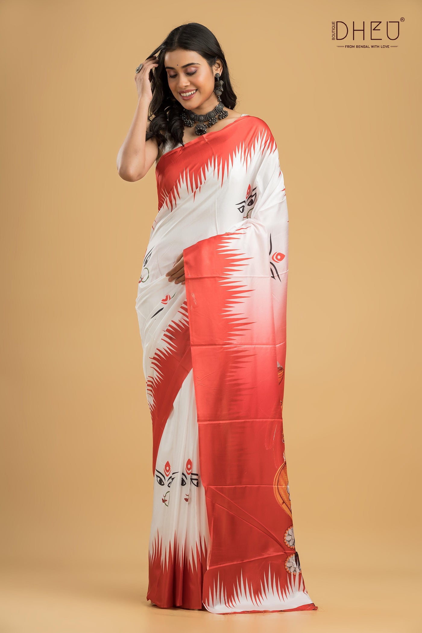 Digital Printed Silk Saree