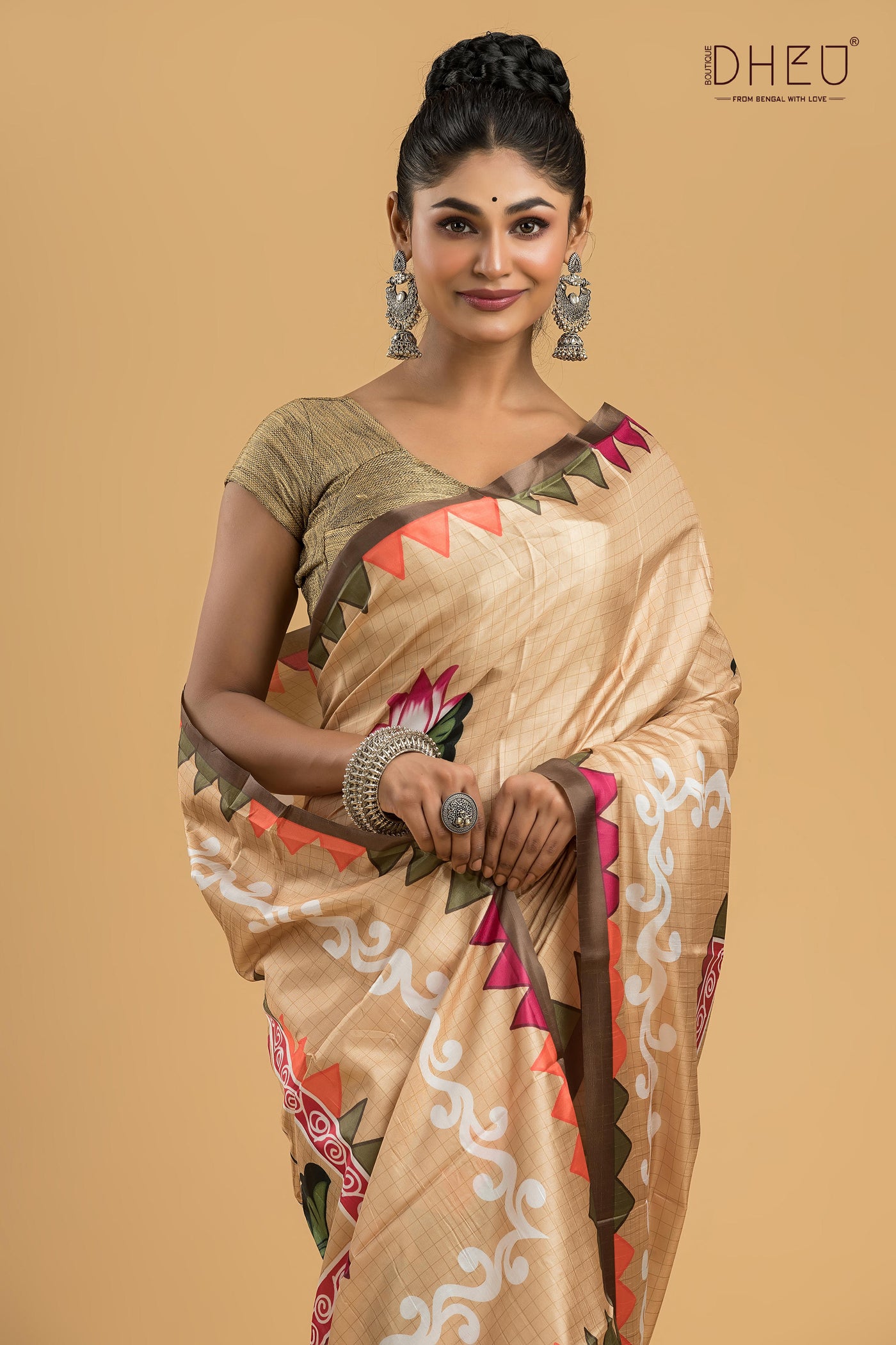 Digital Printed Silk Saree