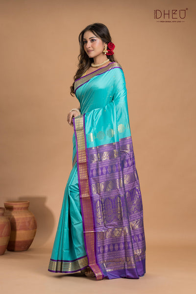 Designer Bomkai Silk Saree