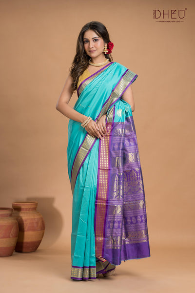 Designer Bomkai Silk Saree