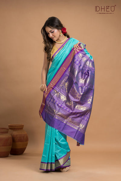 Designer Bomkai Silk Saree