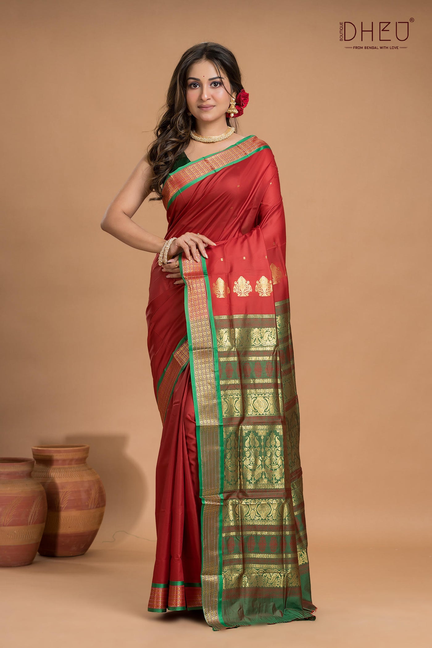 Designer Bomkai Silk Saree