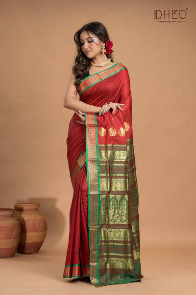 Designer Bomkai Silk Saree