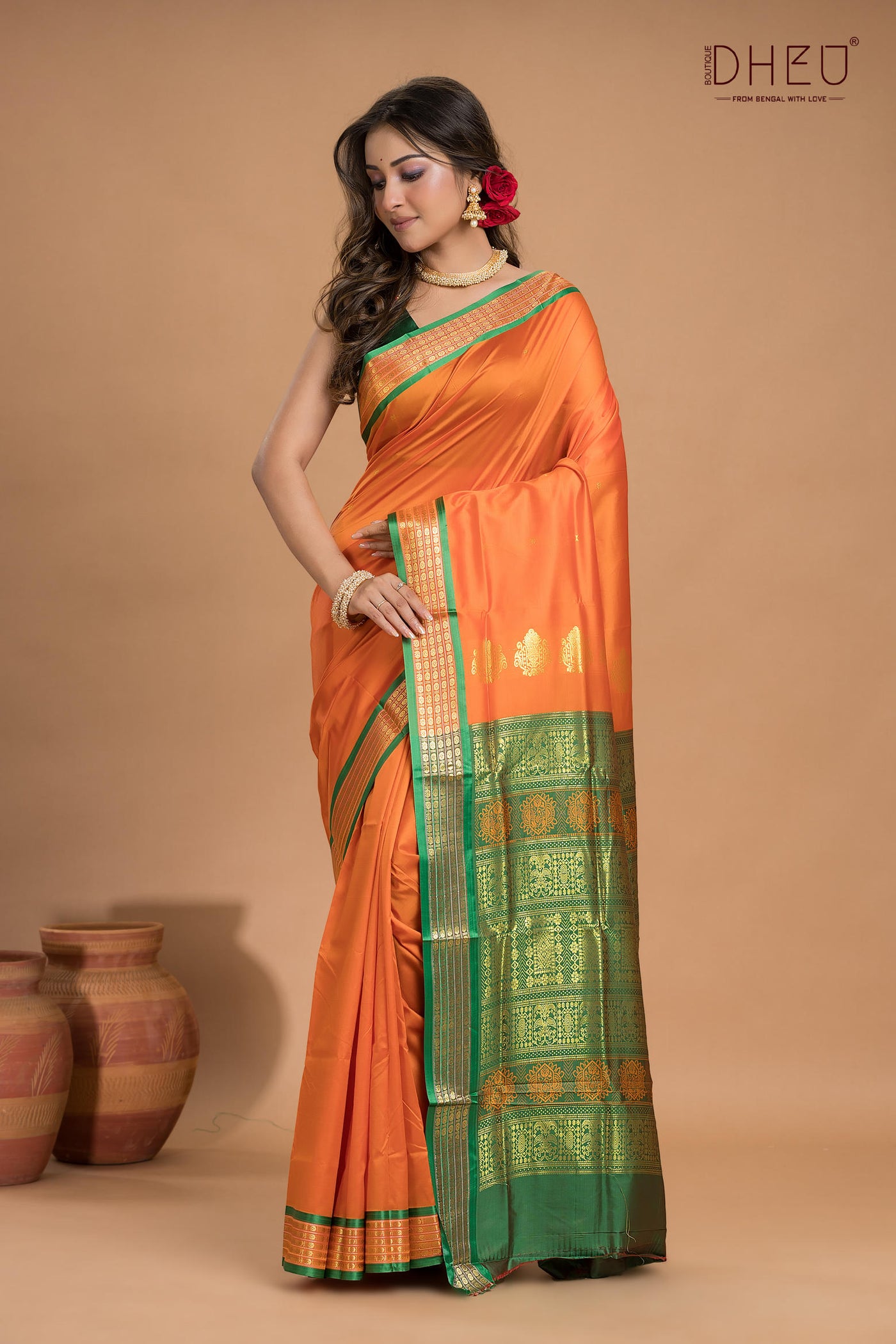 Designer Bomkai Silk Saree