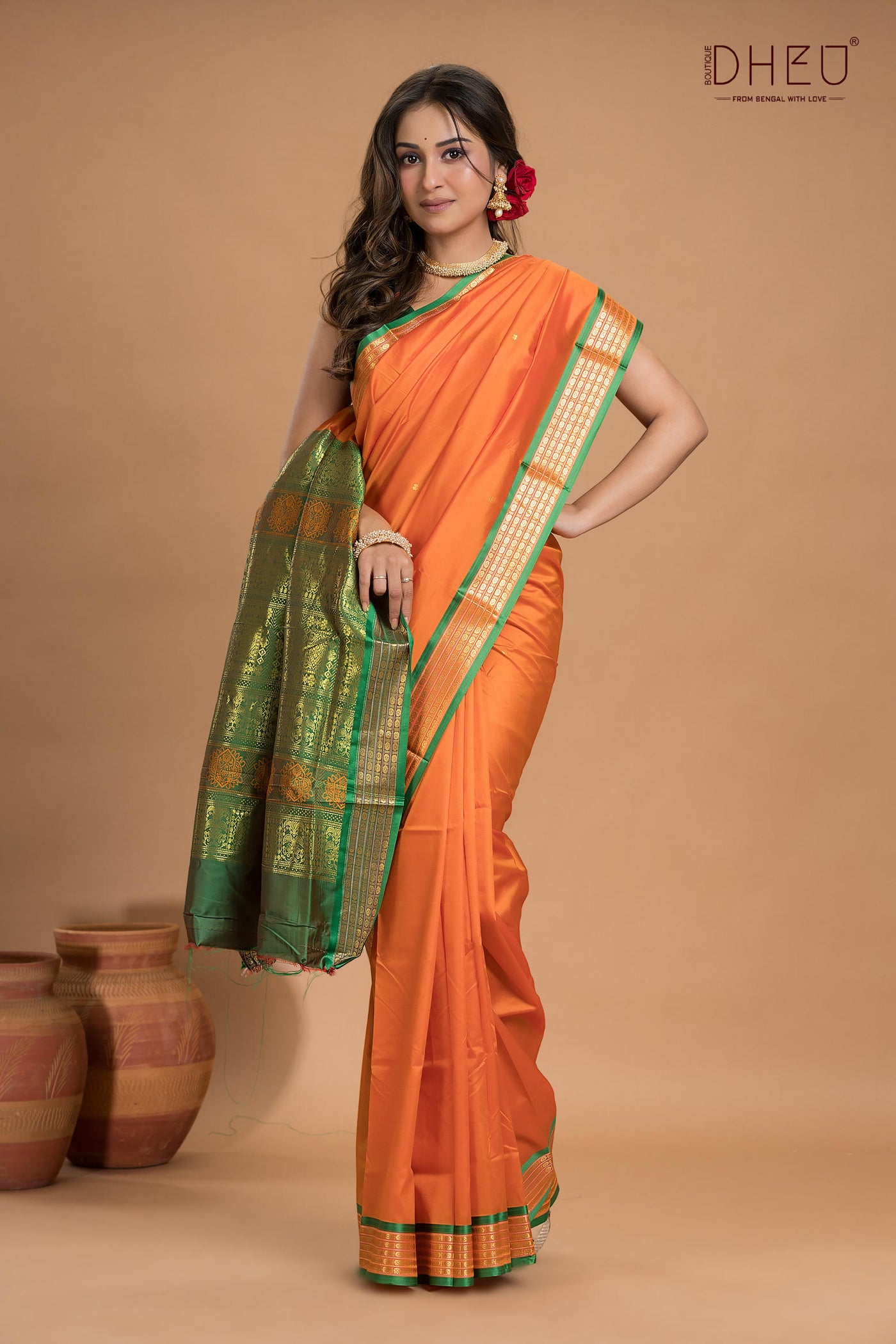 Designer Bomkai Silk Saree