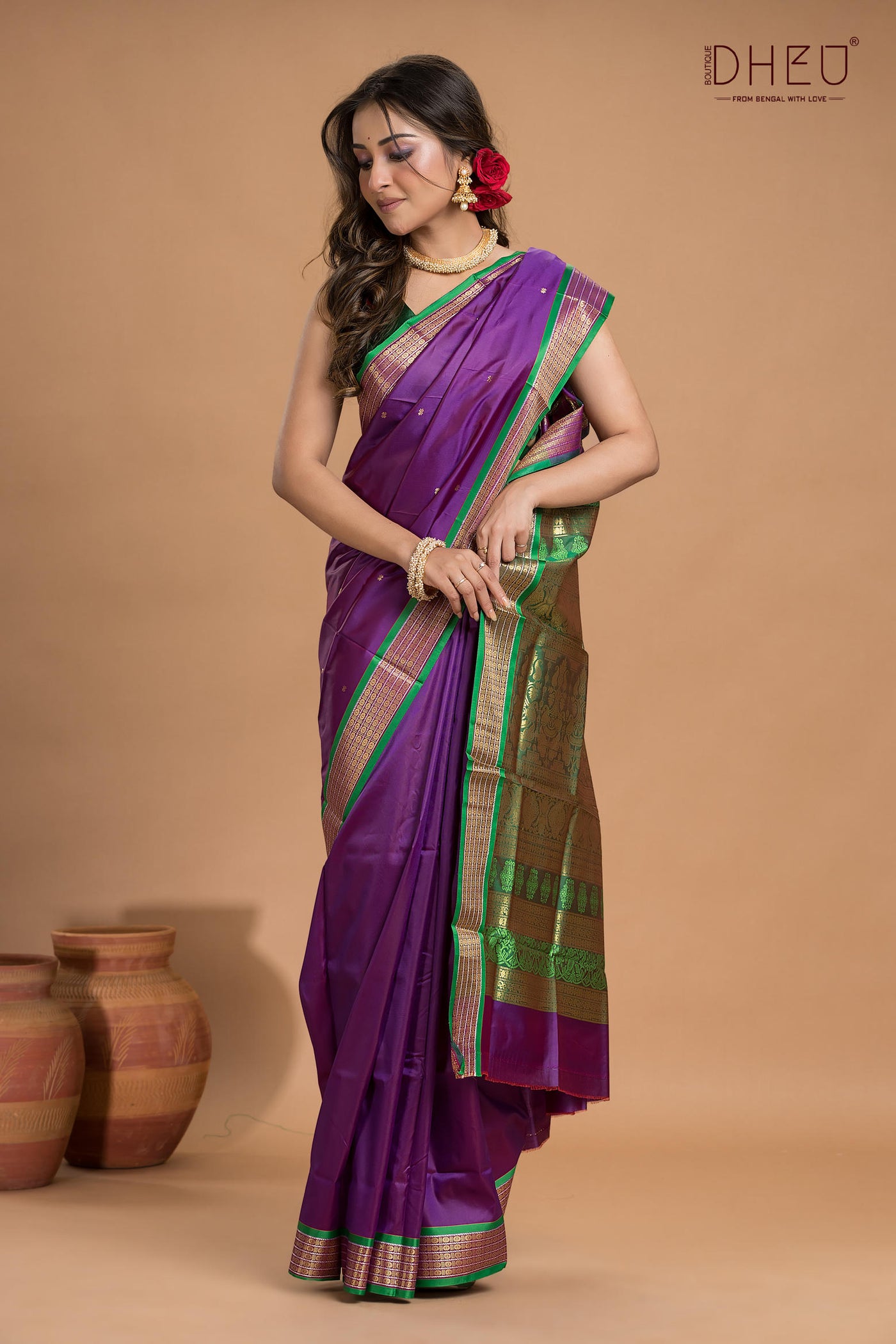 Designer Bomkai Silk Saree