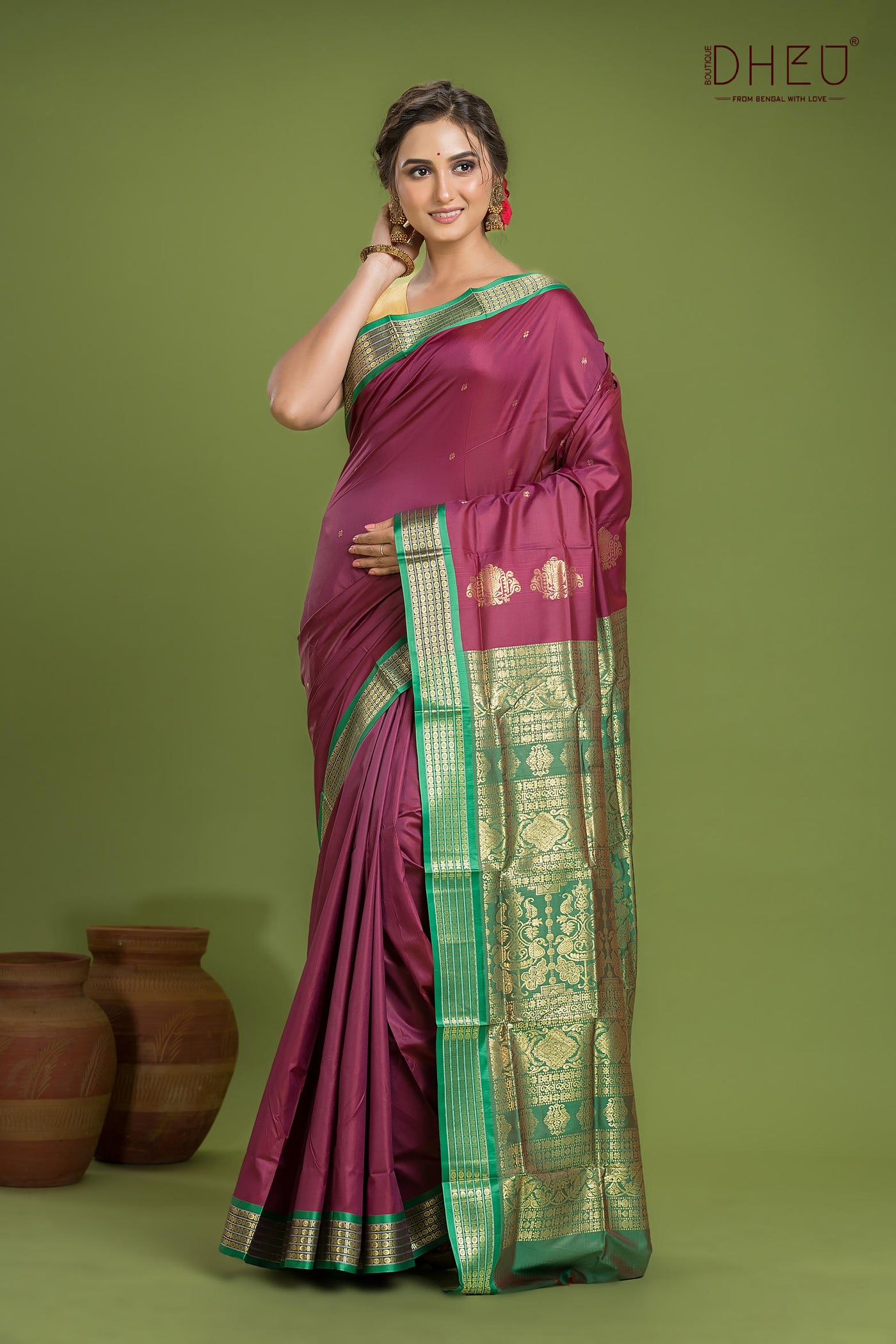Designer Bomkai Silk Saree