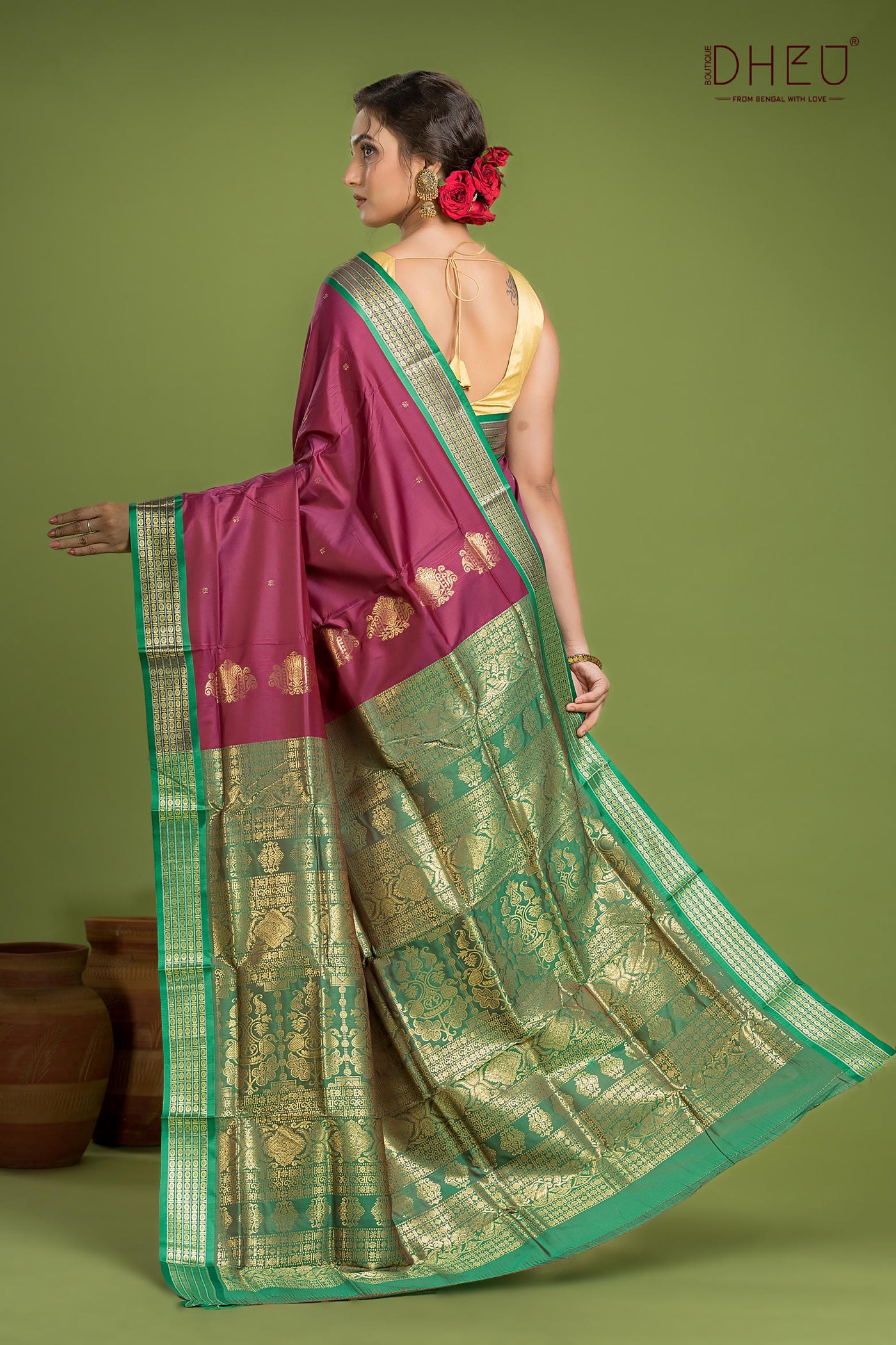 Designer Bomkai Silk Saree