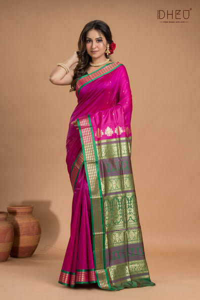Designer Bomkai Silk Saree
