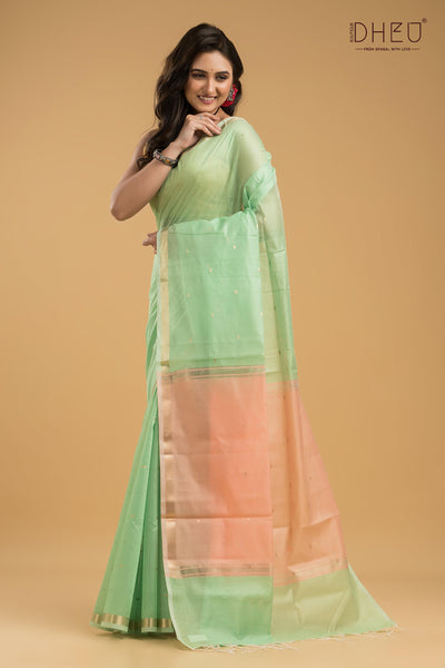 Exclusive Semi Maheswari Silk Saree