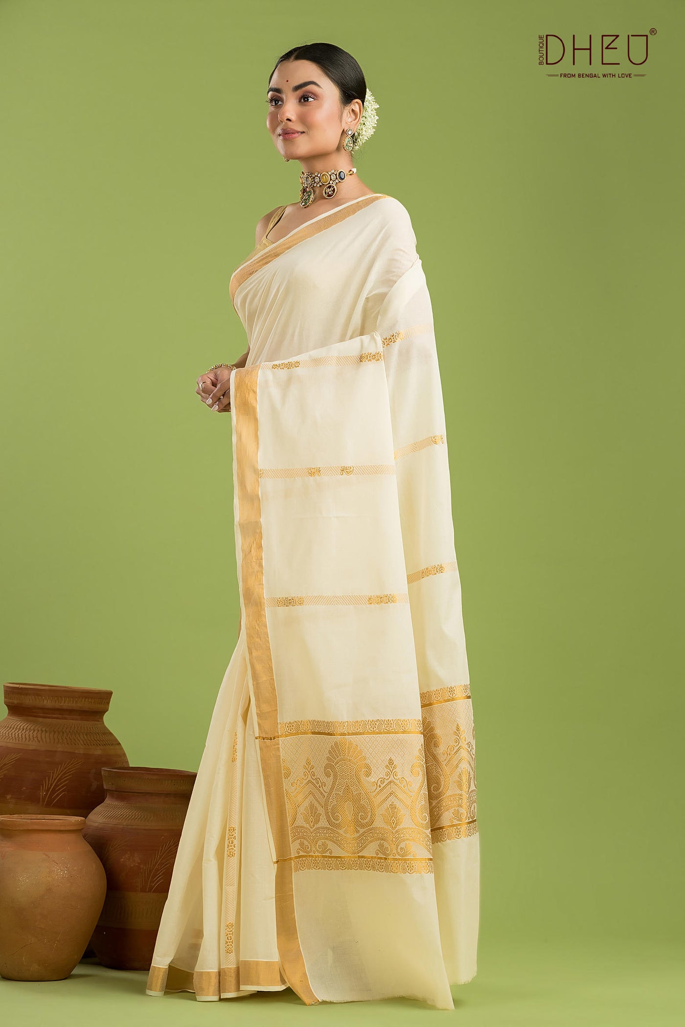 Exclusive Kerala Cotton Saree