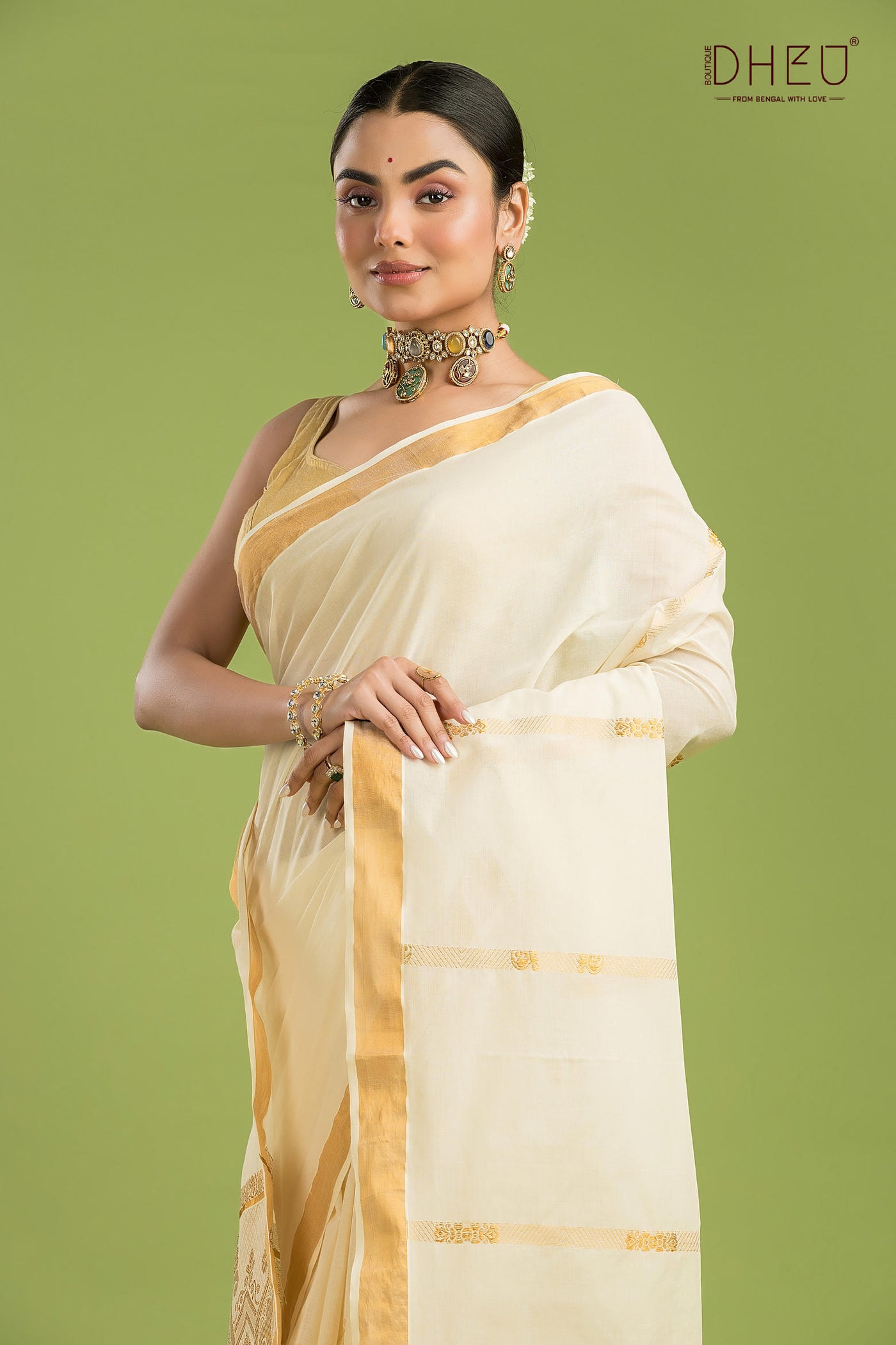 Exclusive Kerala Cotton Saree