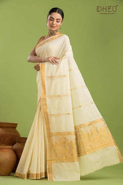 Exclusive Kerala Cotton Saree