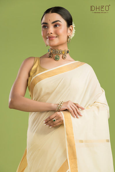 Exclusive Kerala Cotton Saree