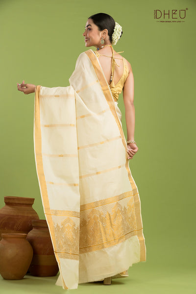 Exclusive Kerala Cotton Saree