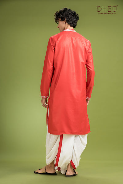 Exclusive Designer Kurta & Dhoti(Optional) Set