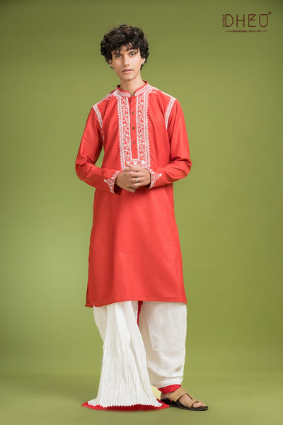 Exclusive Designer Kurta & Dhoti(Optional) Set
