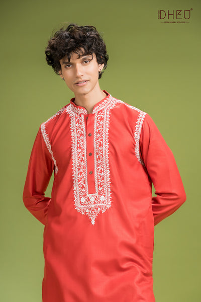 Exclusive Designer Kurta & Dhoti(Optional) Set