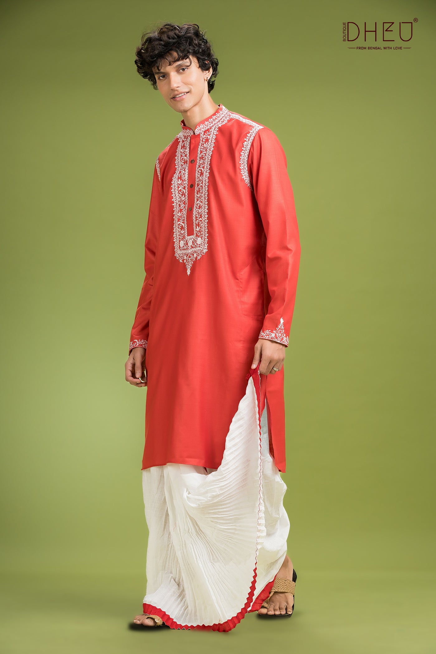 Exclusive Designer Kurta & Dhoti(Optional) Set