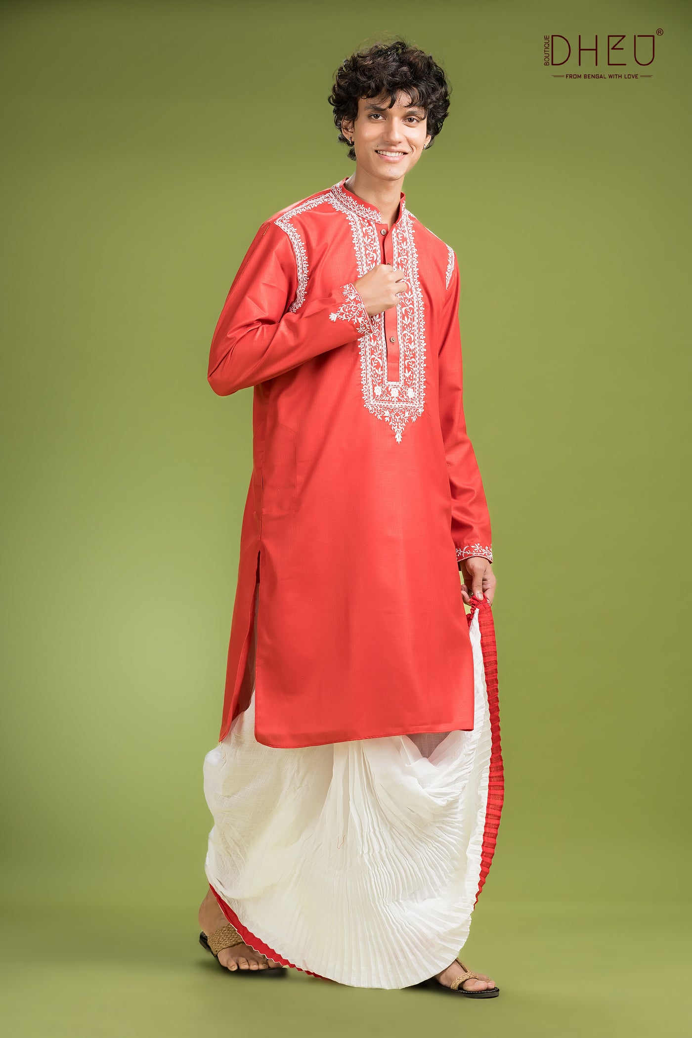 Exclusive Designer Kurta & Dhoti(Optional) Set