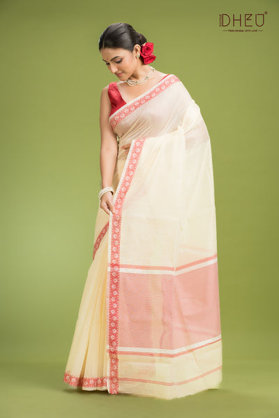 Handloom Cotton Silk Saree