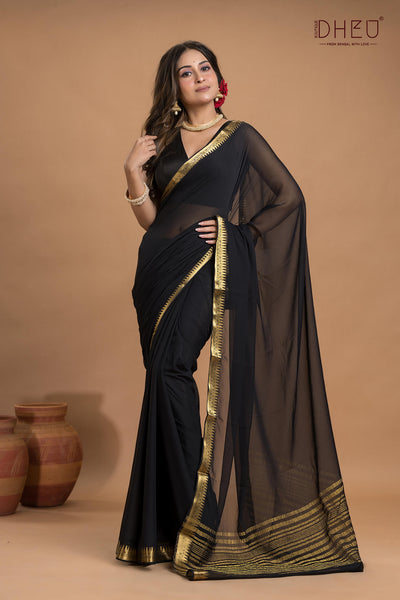 Exclusive Chiffon Silk Saree