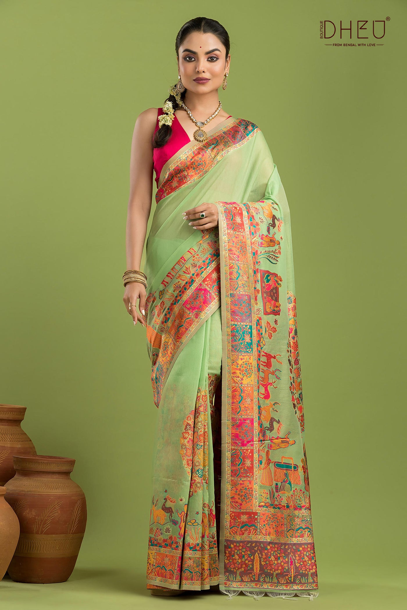 Exclusive Resham Kanni Silk Saree