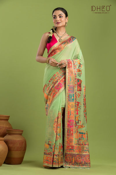 Exclusive Resham Kanni Silk Saree