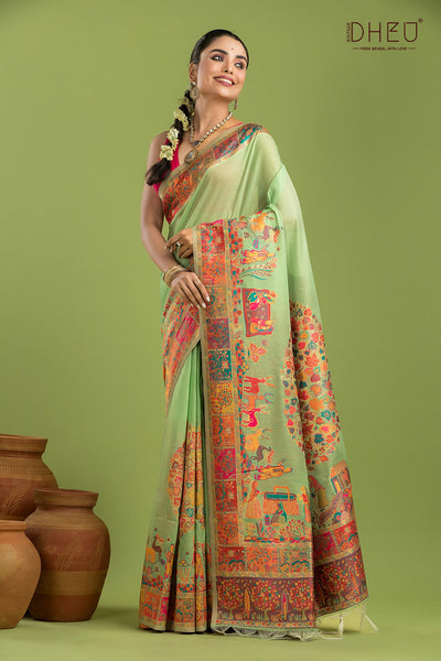 Exclusive Resham Kanni Silk Saree