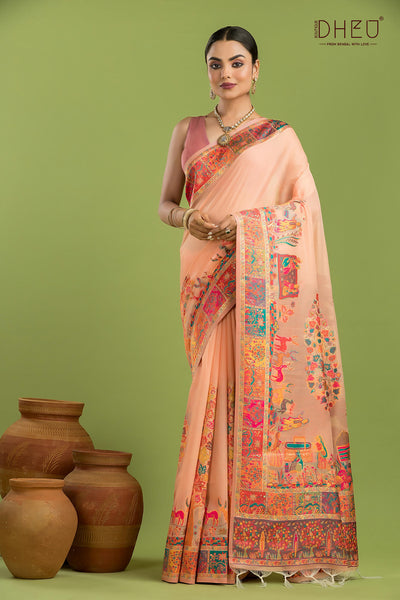 Exclusive Resham Kanni Silk Saree