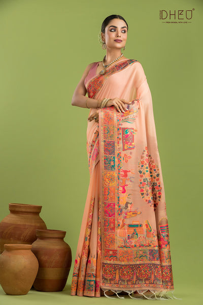 Exclusive Resham Kanni Silk Saree